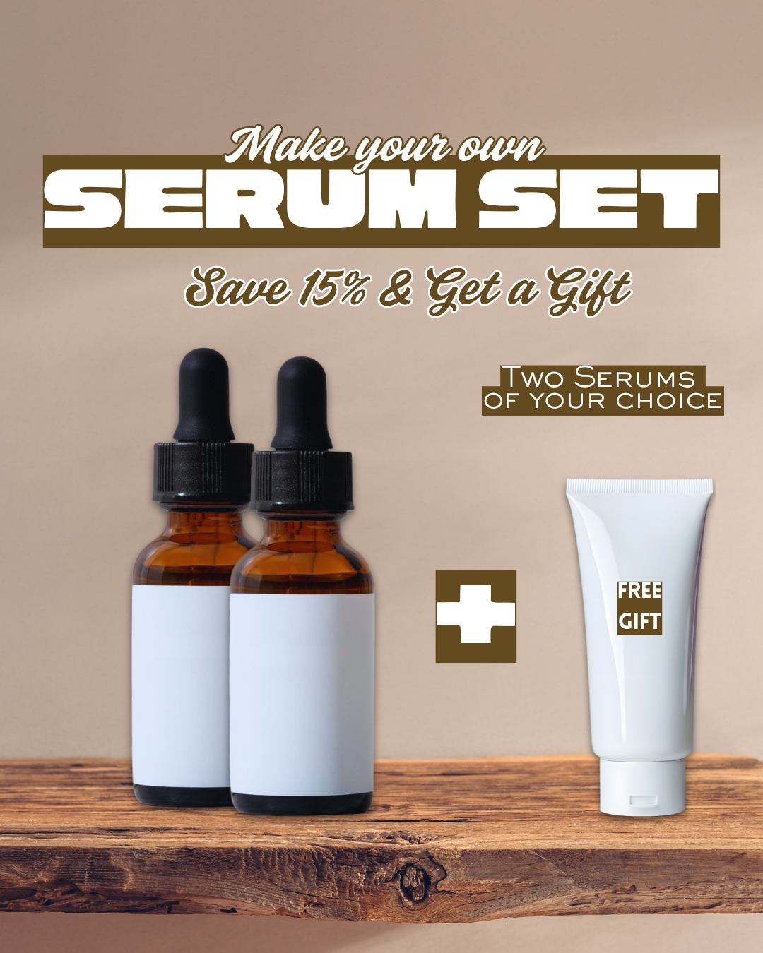 Serum Set : 2 Premium Serums + Gift Velours